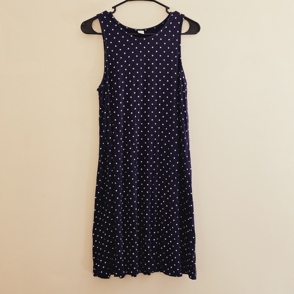 Old Navy Women's Medium Blue Polka Dot Dress